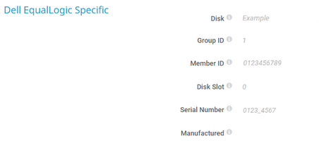 Dell EqualLogic Specific